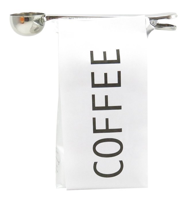 Coffee Measuring Spoon Bag Clip 6 1/2" x 1 1/4" Stainless Steel N4