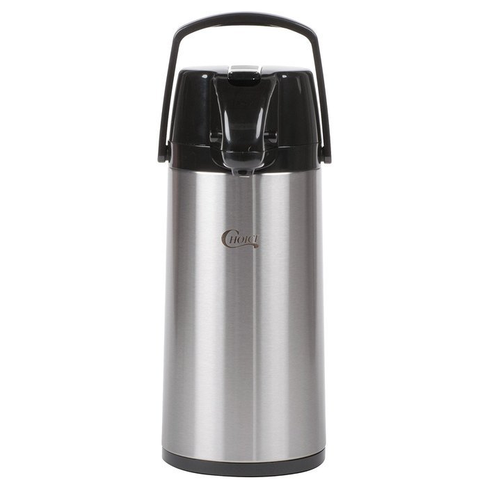 Choice 1.9 Liter Glass Lined Stainless Steel Airpot with Lever