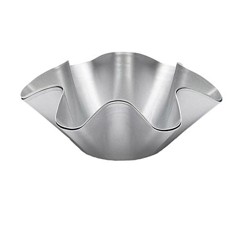 Patisse 2-Piece Nonstick Silver Top Tulip-Dessert-Moulds, Silver Grey