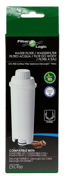 DeLonghi Water Filter - CFL-950 Replacement for De'Longhi Coffee Machines SER3017, DLS C002, 5513292811 N3