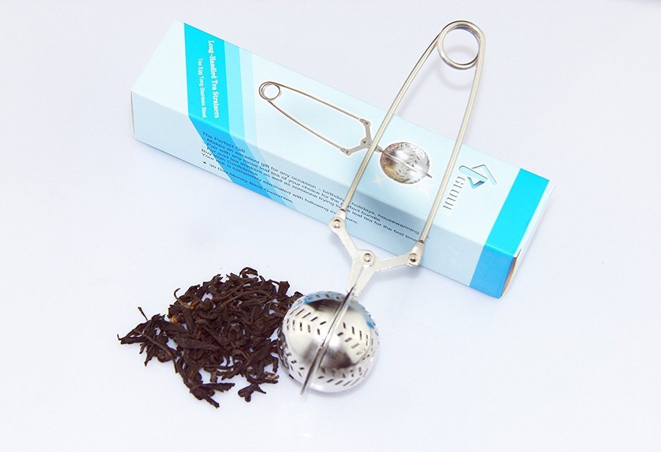 Loose Leaf Tea Infuser By GLOUE - 304 Stainless Steel Tea Ball Strainer - Non-Mesh Tea Strainer - Tea interval... N3