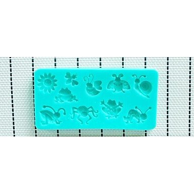 Sher Sunflower Bees Frog Snails Baking Fondant Cake Chocolate Candy Mold N2