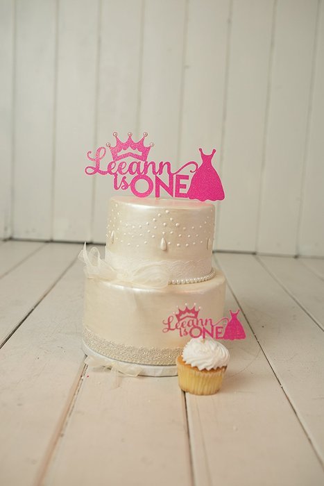 Girl Birthday Cake Topper - Cupcake Toppers - Personalized - Customized N3