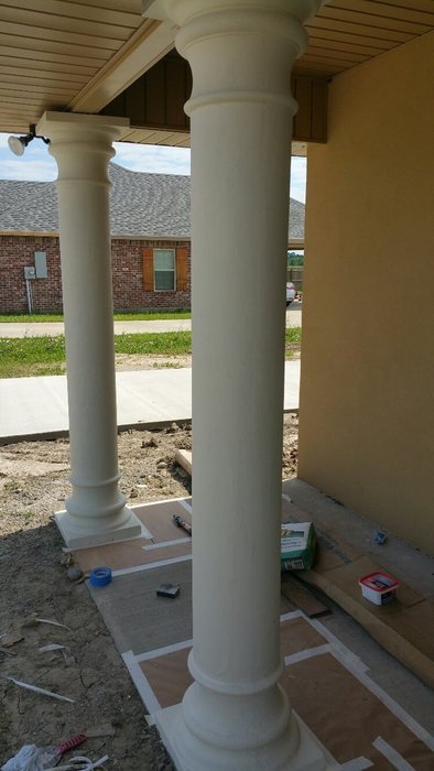 History Stones 18" x 18" Tuscany Column and Base and Crown Concrete Mold 600TCS