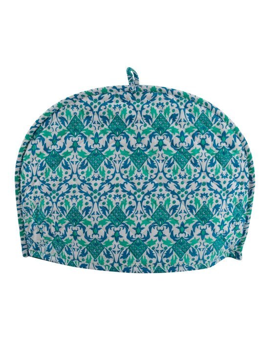 Blue Tea Cosy Cotton 15x11 Tea Cozy Printed Floral By Rajrang N23