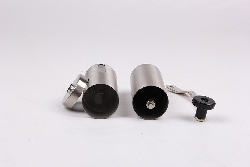 Your House Gadgets Nice Stainless Steel Coffee Grinder - Portable Coffee Mill Grinder With Window, Compact, Traveling... N4