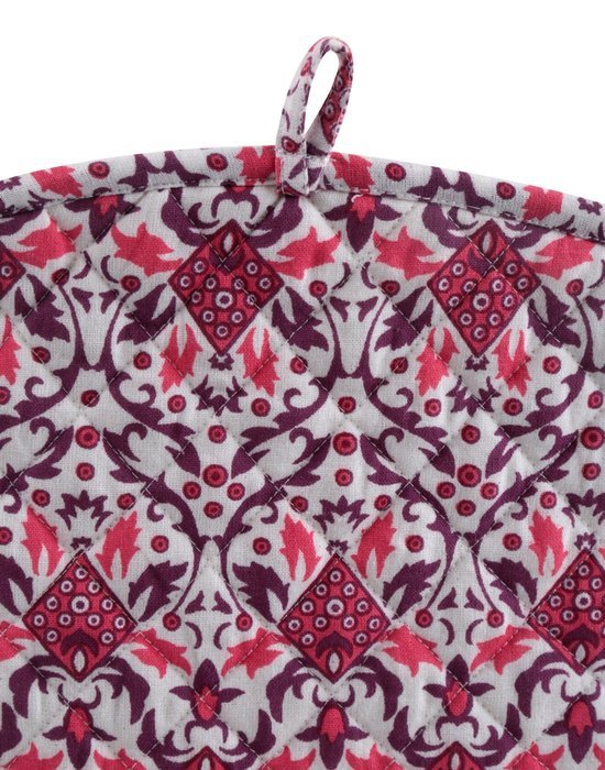 Blue Tea Cosy Cotton 15x11 Tea Cozy Printed Floral By Rajrang N28