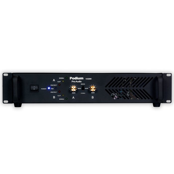 Podium Pro VX2000 DJ PA Band or Karaoke 2000 Watt Pro Audio Amplifier N4
