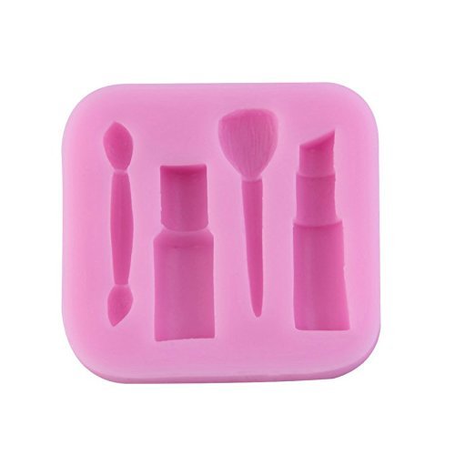 1 Pcs/Makeup Tools Design Lipstick Fondant Cake Molds 3D Silicone Soap Chocolate Candy Decorative baking Bakeware... N4