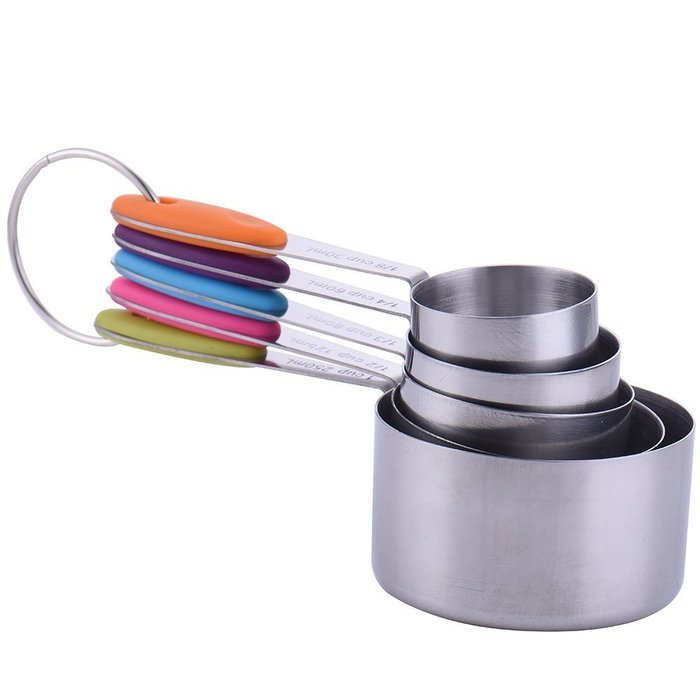 Measuring Cup Colourful Handle 5 Pieces N3