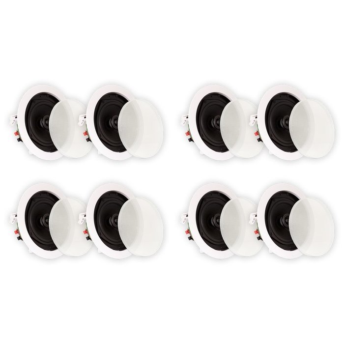 Theater Solutions TS50C In Ceiling Speakers Surround Sound Home Theater 4 Pair Pack