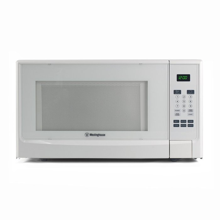 Westinghouse WCM16100W 1000 Watt Counter Top Microwave Oven, 1.6 Cubic Feet, White Cabinet N8