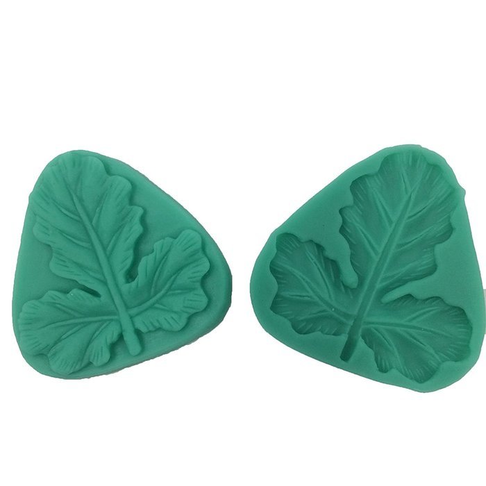 Sugarcraft Art All Purpose Maple Leaf Vein Foliage Double Veiner Fondant Silicone Mold for Fondant Cake Decoration... N2