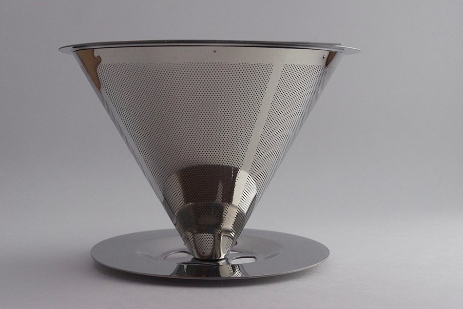 GBA Pour Over Coffee Dripper - Stainless Steel Reusable Pour-Over Coffee Filter N4