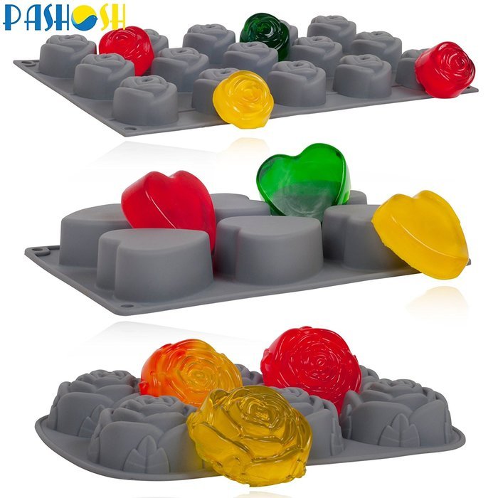 Pashosh Cookware Silicone Baking Molds Set - 9 Piece N3