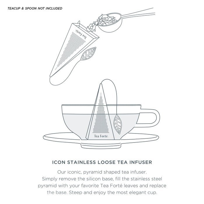 Tea Forte ICON Stainless Steel Loose Leaf Tea Infuser N4