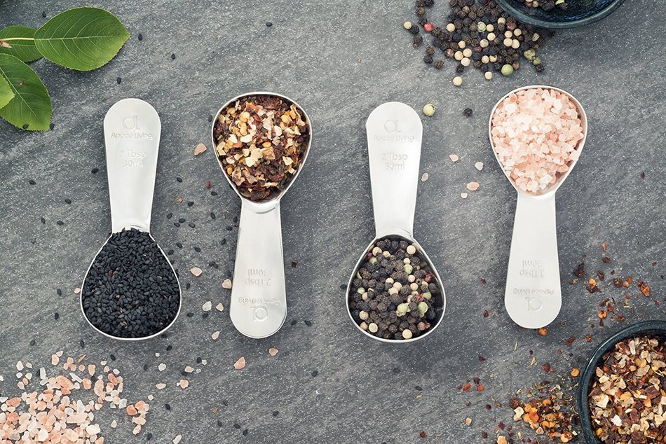 Premium Coffee Scoop (Set of 2) - 2 Tablespoon (Tbsp) - The Best Stainless Steel Measuring Spoons for Coffee,... N5