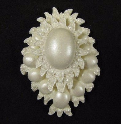 Anyana 2 Pcs/set Wedding Jewelry Brooch Oval Silicone Fondant Soap Mould Cake Decorating Cooking Tools Wilton... N3