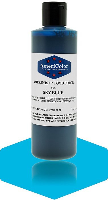9 Ounce Amerimist Airbrush Food Color SKY BLUE