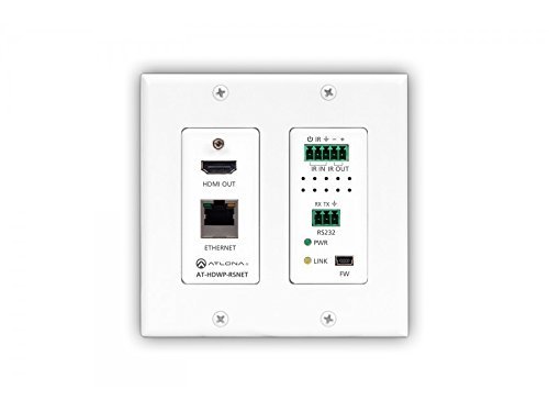 Atlona AT-HDWP-RSNET HDMI Receiver W/IR, Rs232, Ethernet, Wall Plate