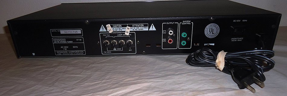 Kenwood KT-58 Quartz Synthesizer AM/FM Stereo Tuner - Beautiful Like New Condition - Audio - Music - 1980's -... N3
