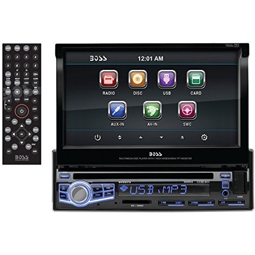 BOSS AUDIO BV9973 7" Single-DIN In-Dash Flip-up DVD/MP3/CD & AM/FM Receiver