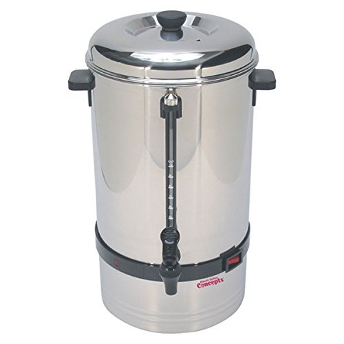 Classic Concepts SSU80 Stainless Steel Urn 80 Cup Permanent Filter Basket