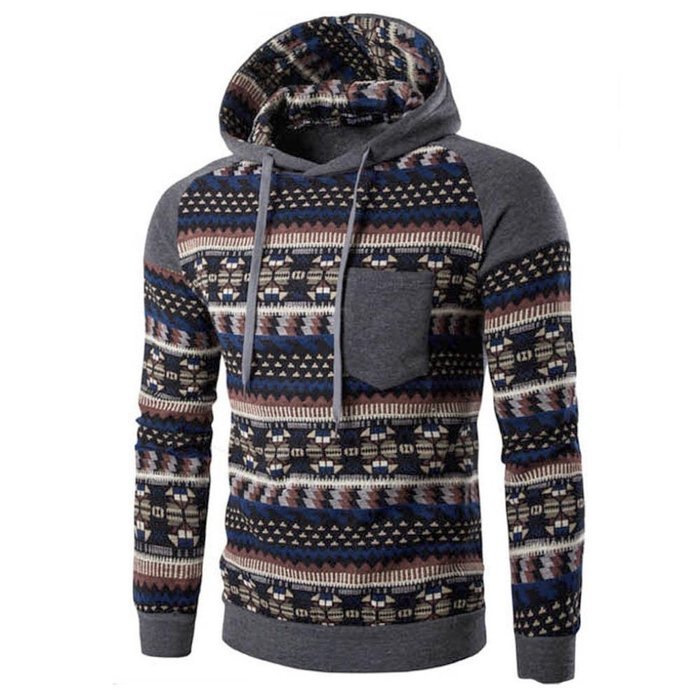Men's Outwear,Laimeng Cotton Retro Long Sleeve Hoodie Hooded Sweatshirt Tops Jacket Coat Outwear (XXL, Black) N4