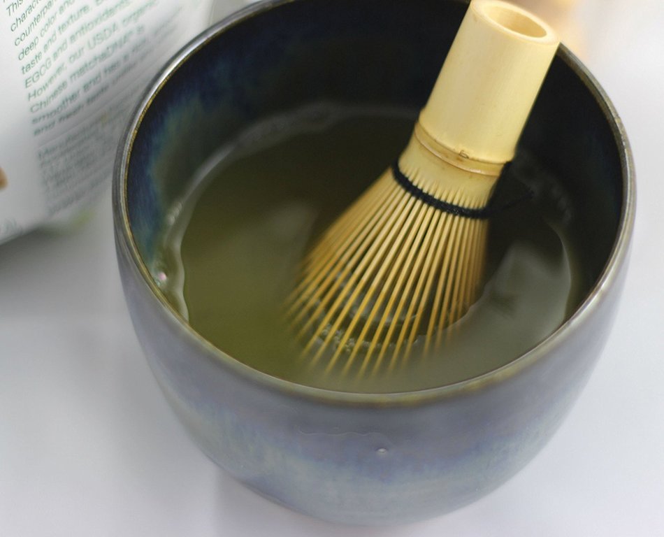 Chawan or Matcha Tea Bowl, Ceramic Bowls, Pottery Handmade in Vermont (Mixed Blue) N7