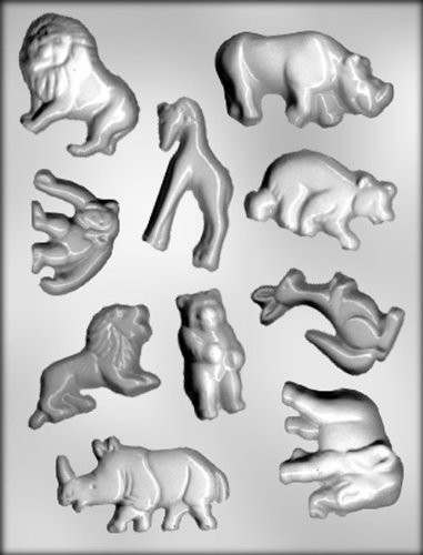 CK Products Large Zoo Animal Assortment Chocolate Mold
