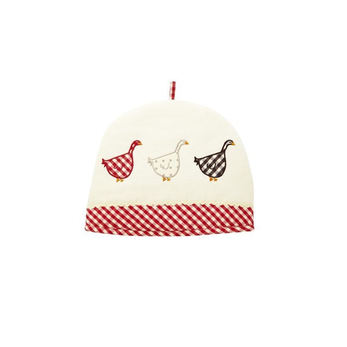 Ulster Weavers Gingham Geese Applique Styled Decorative Tea Cosy