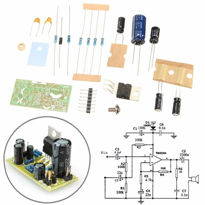 ELEGIANT 9-24V HiFi Bass Audio Power Amplifier Board Module DIY Kits Components 18W 4&brvbar;&cedil;-8&brvbar;&cedil; N6