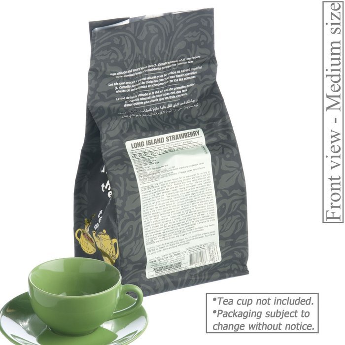 Metropolitan Tea 200 Count Pyramid Shaped Teabags, Long Island Strawberry N2