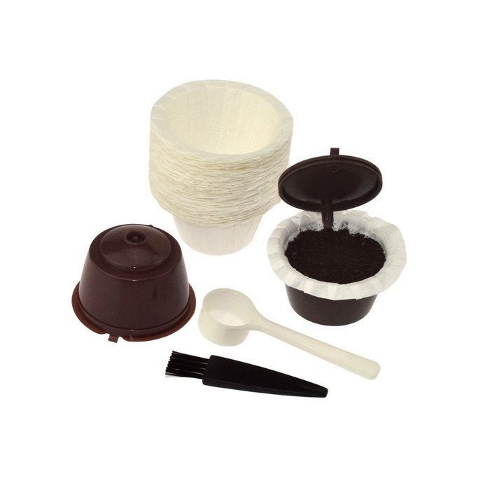 Refillable Nescaf&eacute;&reg; Dolce Gusto Capsule (with Bonus Coffee Spoon and 50 Filters) | Compatible with Mini Me, Genio... N2