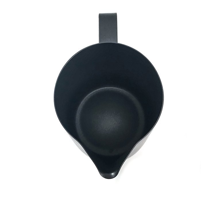 Coffee Nebula Stainless Steel Non-Stick Professional Milk Frothing & Steaming Pitcher/Cup (20oz (600ml), Black) N7