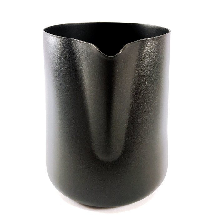 Coffee Nebula Stainless Steel Non-Stick Professional Milk Frothing & Steaming Pitcher/Cup (20oz (600ml), Black) N10