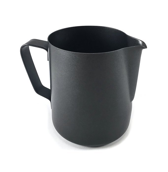 Coffee Nebula Stainless Steel Non-Stick Professional Milk Frothing & Steaming Pitcher/Cup (20oz (600ml), Black) N11