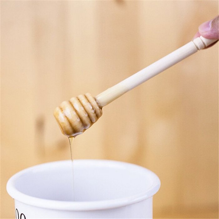 Beauty Clubs 5PCS Wooden Honey Dipper Wooden Stick N4