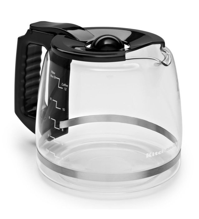 Genuine KitchenAid Replacement Glass Black Onyx 12-Cup Carafe KCM11GC