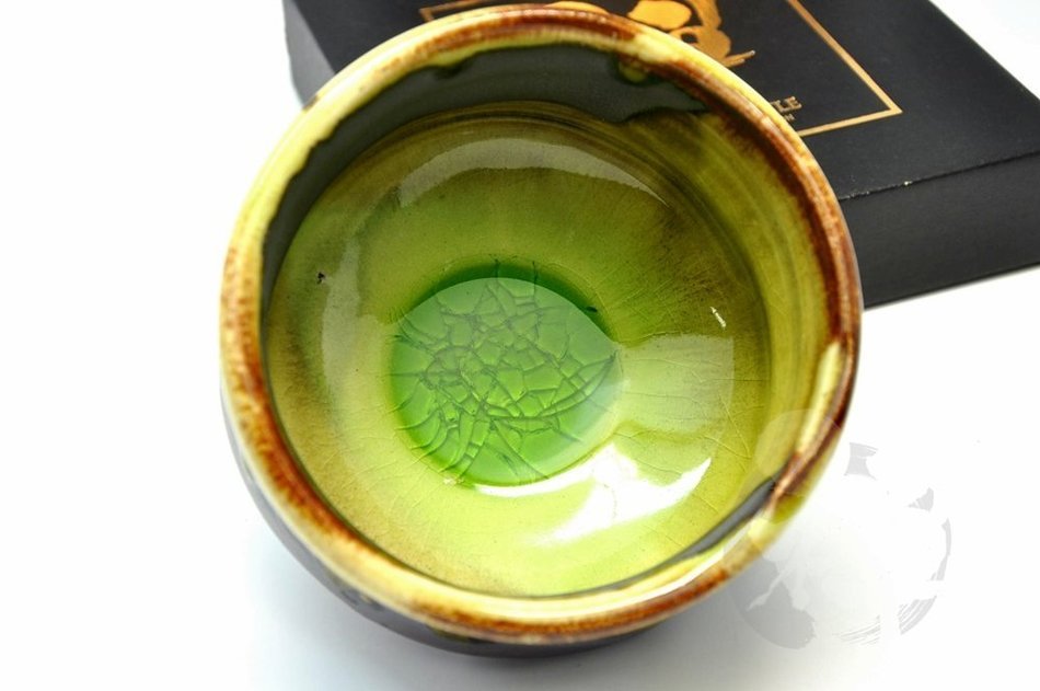 Japanese Mino Yaki ware Matcha Bowl Green Tea 11.5 / 11.5 / 8cm (4.5 / 4.5 / 3.1inch)[7350]