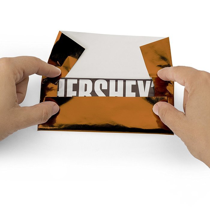 Foil Wrapper (Silver) - Pack of 100 Candy Bar Wrappers with Thick Paper Backing - Folds and Wraps Well - Best... N53