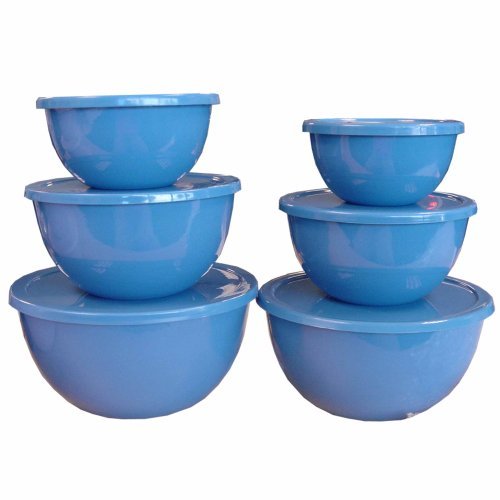 Reston Lloyd 44701 Calypso Basics 12 Piece Bowl Set in Azure