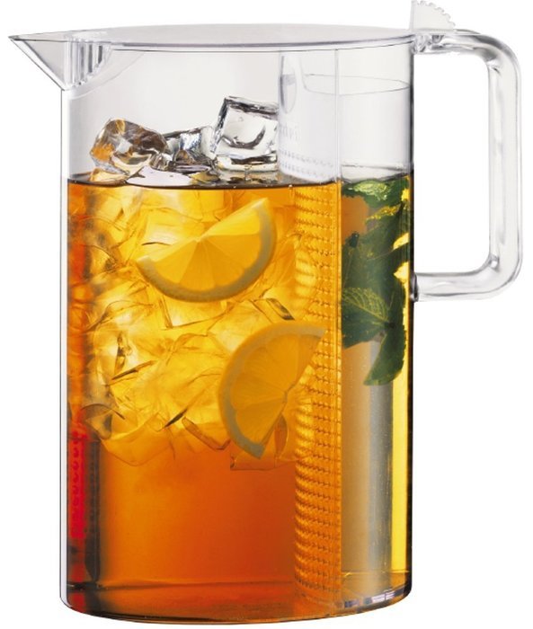 Bodum 10619-10, Ceylon Ice Tea Jug with Filter, 3.0 l, 101 oz., Clear N5