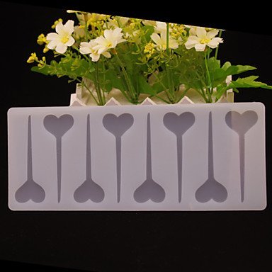 Y&XL&H Love Heart Arrow Shape Chocolate Plugin Mold for Cake Decoration Silicone Material N4