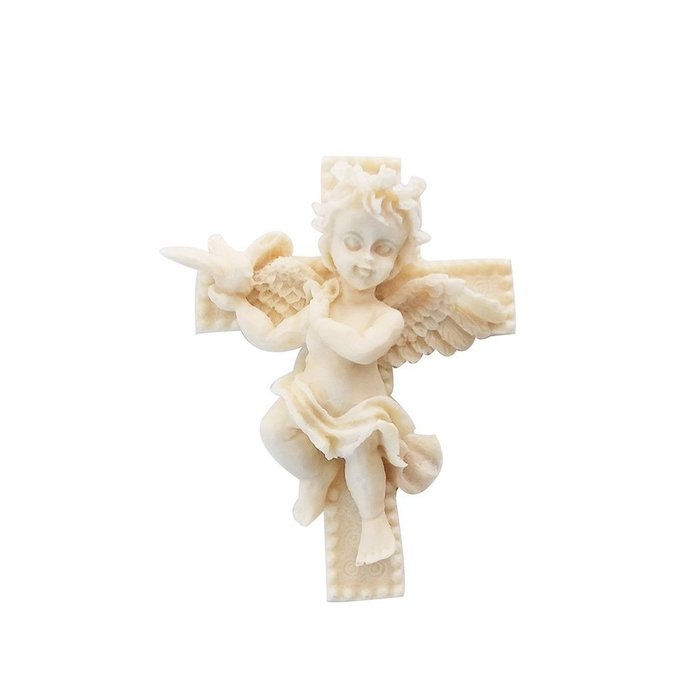 Yatim Pigeon Cross Angel Big 3D Silicone DIY Baking Mold for Homemade Soap, Cake, Cupcake, Bread, Muffin, Pudding... N2