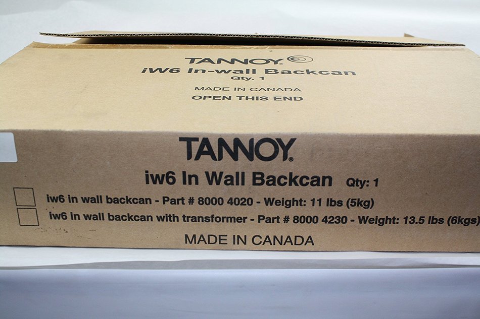 Tannoy 8000 4020 Back Can For Iw6 In Wall Backcan Speaker N3