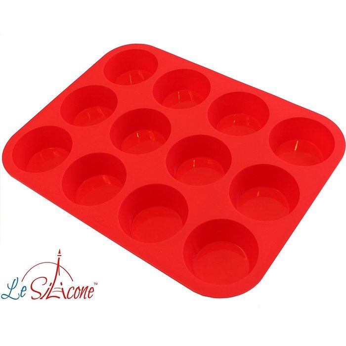 Le Silicone - 12 Cup Nonstick Muffin Cupcake Pan N2