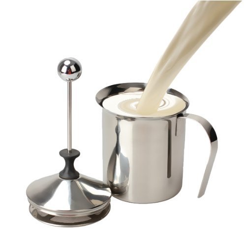 SODIAL(R) 800mL Stainless Steel Milk Creamer Foam Double Mesh N6