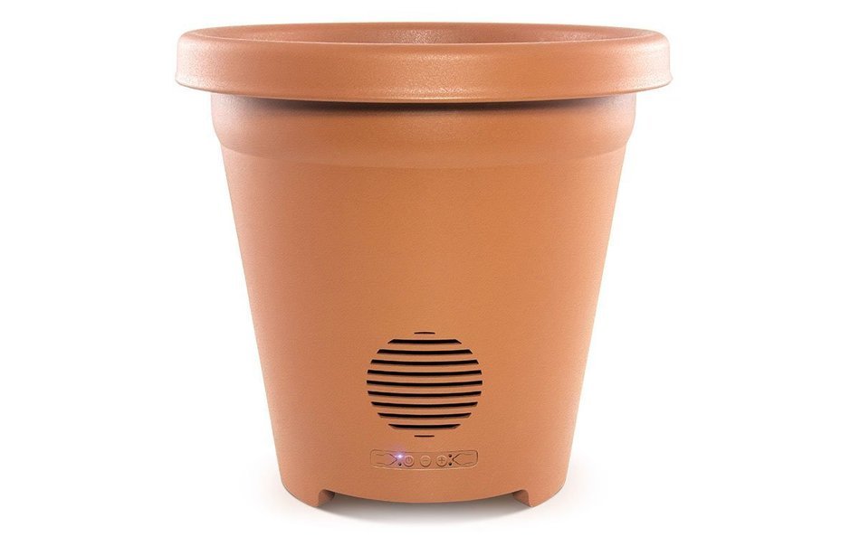 ION Planter Speaker Wireless Outdoor Speaker with Weather-Resistant Design and Integrated Drainage - Speakers...