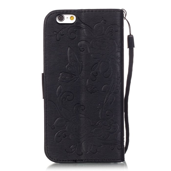 iPhone 7 Case, iPhone 7 Wallet Case,PHEZEN Beauty Luxury Handmade Rose Flower Butterfly Bling Diamond PU Leather... N10